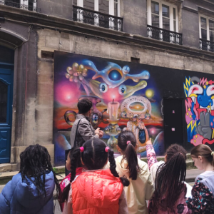 Visite street art à Bordeaux classe CM