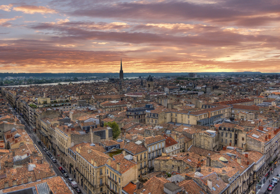 Bordeaux vue d'en haut