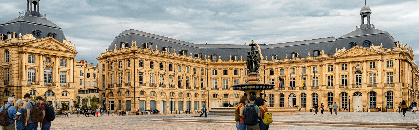 Groupe participant à une activité privatisée dans Bordeaux