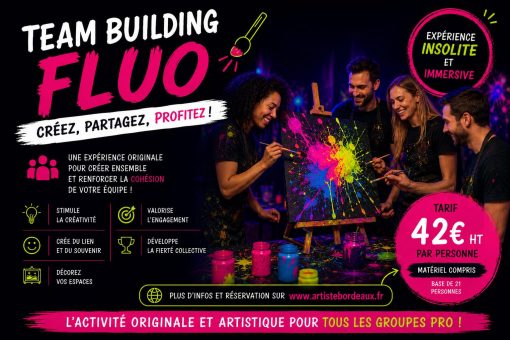 atelier peinture fluo dans le noir