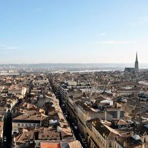 Vue aérienne du centre de Bordeaux